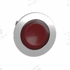 SCHNEIDER ELECTRIC Pilot Light Head: 30 mm Panel Mounting Hole Dia, Red, Smooth, LED, XB4 Series (MPN ZB4FV043). Key specifications — Brand: SCHNEIDER; Compatible Lamp Module Type: Universal LED Module; Compatible with Series: XB4.