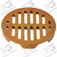 JAY R. SMITH MFG. CO Grate: A, Round, 7 7/8 in Overall Dia, 1 in Overall Ht, Cast Iron, Duco-Coated (MPN 2120CIG). Key specifications — Finish: Duco-Coated; Brand: JAY R. SMITH MFG. CO; Color Family: Brown.