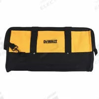 DEWALT Tool Bag: 12 in W x 12 in D x 14 in H, Black/Yellow, Polyester, 10 Pockets, 4 Inside Pockets (MPN 659584-00). Key specifications — Color: Yellow; Brand: DEWALT; Material: Polyester.