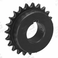 TSUBAKI Single Strand Sprocket: 40, For 1/2 in Chain Pitch, 1 7/16 in Bore Dia, 23 Teeth, Steel (MPN 40B23F-1G). Key specifications — Brand: TSUBAKI.