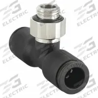 LEGRIS Push-Fit Tee Fitting: 14 mm OD x 14 mm OD x 1/2 in Pipe Size, Tube x Tube x MBSPP, 5 PK (MPN 3198 14 21). Key specifications — Brand: LEGRIS.