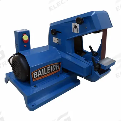 BAILEIGH INDUSTRIAL Grinder: For Metal, 115 V, Single-Phase, 1 hp, 2 in Belt Wd - Benchtop Belt Machines