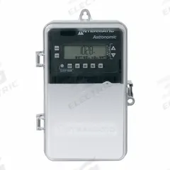 INTERMATIC Electronic Timer: 7 day, Astronomic, 120-277V AC, DPST/SPST, Digital (MPN ET2845CP). Key specifications — Body Material: Plastic; Indoor/Outdoor Usage: Outdoor; Astronomic Functionality: Astronomic; Mounting Style: Surface; Brand: INTERMATIC.