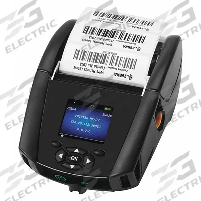 ZEBRA Mobile Printer: 3 in Max. Print Wd, 4.5 in/sec, Tear Off Dispensing, Color Touch Screen - Narrow Print Mobile Printers