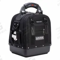 VETO PRO PAC Tool Bag: 12 in W 8 1/2 in D 12 1/2 in H, Ballistic Polyester/Polypropylene, Black (MPN Tech MC Blackout). Key specifications — attr1116417: Outside Mounted Stainless Tape Clip; attr1116432: VETO PRO PAC; attr1116408: Black.