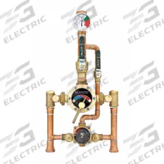 LEONARD VALVE Thermostatic Mixing Valve: 3/4 in Inlet Connection Size, 1 in Outlet Connection Size (MPN TM-520B-LF-DT-RF). Key specifications — Includes: Adjustable Limit Stops Set; Brand: LEONARD VALVE.