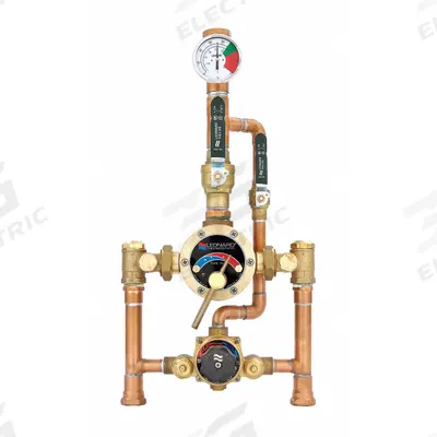 LEONARD VALVE Thermostatic Mixing Valve: 3/4 in Inlet Connection Size - Point-of-Source Mixing Valves