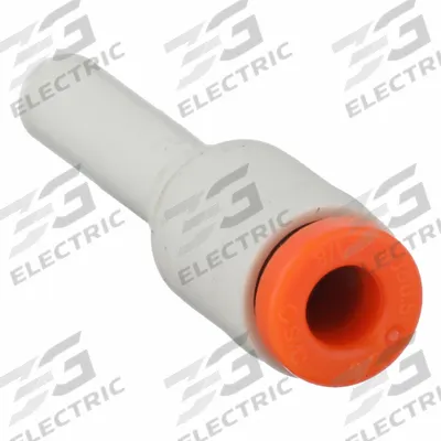SMC Push-Fit Adapter Fitting: 1/8 in OD x 5/32 in OD Size, Push-to-Connect x Push-to-Connect - Polybutylene & Brass Tube Fittings