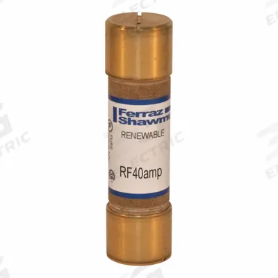 MERSEN Fuse: Class H, RF Series, Fast-Acting, 40 A, 250 V AC - Fast-Acting Cylindrical Fuses