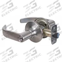 MASTER LOCK Door Lockset: Office Lever Locksets, Nickel (MPN RL0115KAS). Key specifications — attr1024149: Not Ligature-Resistant; attr1011488: MASTER LOCK; attr1011524: No Message; attr1011485: No; attr1059461: Satin Nickel-Plated, Clear Coated : Steel.