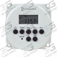 INTERMATIC Electronic Timer: 7 day, SPDT, 120-277V AC, 14 Events Available, Digital (MPN FM1D14-AV-U). Key specifications — Mounting Style: Panel; Astronomic Functionality: Not Astronomic; Brand: INTERMATIC.