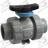 HAYWARD FLOW CONTROL Manual Two-Way Ball Valve: 4 in, CPVC, Straight, True-Union Socket, Three-Piece (MPN TBH2400A0SV0Z00). Key specifications — attr1013102: HAYWARD FLOW CONTROL; attr1025510: Locking Tee.