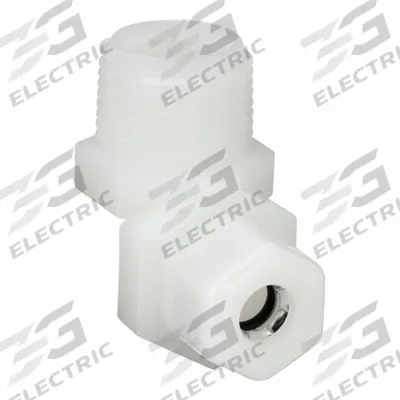 PARKER Compression Fitting Elbow: 3/8 in OD x 1/2 in Pipe Size, Compression x MNPTF - General Purpose Nylon Compression Fittings