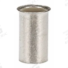 PANDUIT Wire Ferrule: 6 AWG Max Wire Size, Holds 1 Wire, Bare, 0.24 in Ferrule Dia (MPN F84-12-TL). Key specifications — Brand: PANDUIT.