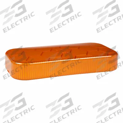 GROTE Replacement Lens: Rectangular, Light Bar, 2 5/8 in Ht - Vehicle Lighting - Rectangular Replacement Lenses