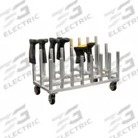NEW AGE INDUSTRIAL Footwear Drying Rack: Footwear Drying Rack, Aluminum, 50 1/2 in Overall Lg, 54511. Key specifications — Material: Aluminum; Brand: NEW AGE INDUSTRIAL; Color: Gray; For Number of Boots: 12 Pairs; Includes: Wheels.