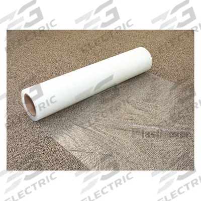 PLASTICOVER Carpet Protection Film: 2.5 mil Thick, 24 in Wd, 200 ft Lg, Polyethylene - Standard Carpet Protection Films