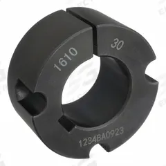 APPROVED VENDOR Taper Lock Bushing: 1610, 30 mm Bore Dia, 1 in Overall Lg, 2.25 in Overall Dia, 8° (MPN 1610X30MM). Key specifications — Brand: APPROVED VENDOR; Taper: 8°.