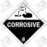 BRADY DOT Container Placard: Corrosive, 10 3/4 in x 10 3/4 in, 10 3/4 in Label Ht, Placard (MPN 63420). Key specifications — Brand: BRADY; Message: Corrosive.