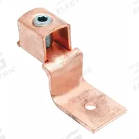 BURNDY Wire Connector: 14 AWG – 10 AWG Wire Sizes, #6 Stud Size, Unplated Copper Lug Body (MPN KLU25). Key specifications — attr1294325: BURNDY; attr1358749: Copper; attr1358750: 10 AWG; attr1358751: 14 AWG; attr1358777: Unplated Copper.
