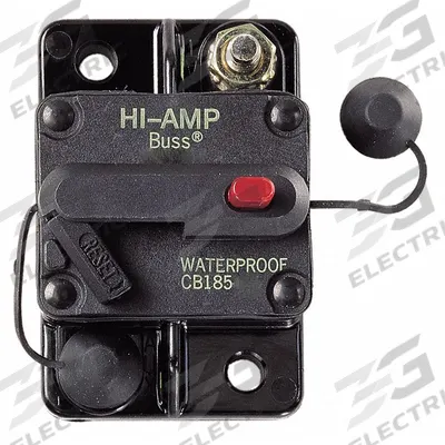BUSSMANN Automotive Circuit Breaker: CB185, 48V DC, 3 kA at 48V DC - Flush Mount Automotive Circuit Breakers