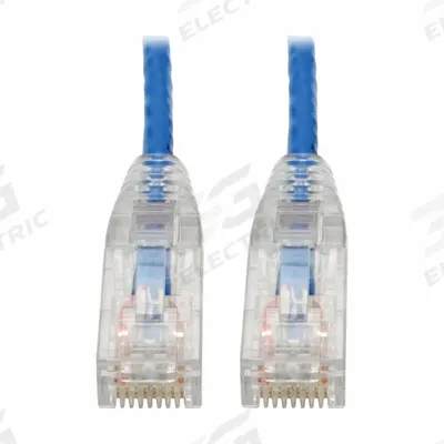 EATON TRIPP LITE Ethernet Cable: Unshielded, Cat 6, 0.7 ft Overall Lg, PVC, Round, 1, 28 AWG - Category 6 Patch Cords with PoE