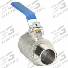 APPROVED VENDOR Manual Two-Way Ball Valve: 1 1/4 in, Nickel-Plated Brass, Straight, MNPT x FNPT, FKM (MPN G-KTCM-125NP). Key specifications — Brand: APPROVED VENDOR; Handle: Lever.