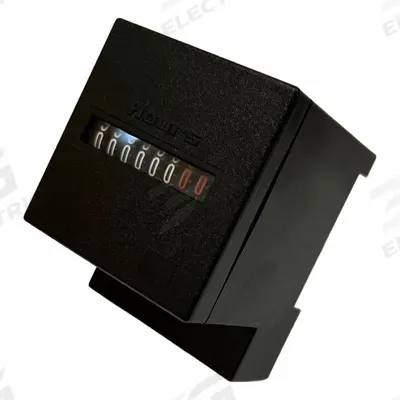 ENM Hour Meter: Hour Meters, Analog, 1 7/8 in x 1 7/8 in, 187 V AC – 220 V AC