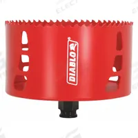 DIABLO Hole Saw: 4 3/4 in Saw Dia., 4 Teeth per Inch, 2 3/8 in Max. Cutting Dp, Bi-Metal (MPN DHS4750). Key specifications — attr1098070: 4; attr1098087: DIABLO; attr1098073: Snap-Lock Plus™.