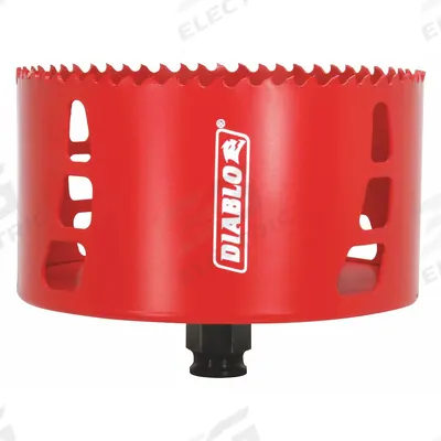 DIABLO Hole Saw: 4 3/4 in Saw Dia., 4 Teeth per Inch, 2 3/8 in Max. Cutting Dp - Multi-Material-Cutting Hole Saws without Arbor