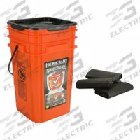 QUICK DAM Flood Bag Emergency Kit: Fresh Water, 3 1/2 in Overall Ht, 12 in Overall Wd (MPN QDGGFB-20). Key specifications — Color: Black; Bag Material: Polymer; Brand: QUICK DAM; Fill Material: Polymer; For Water Salinity: Fresh Water.