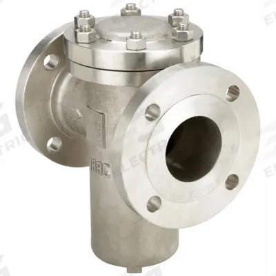 SSI Basket Strainer: Stainless Steel, 0.0468 in Screen Size, Single, Flanged - Stainless Steel Basket Strainers