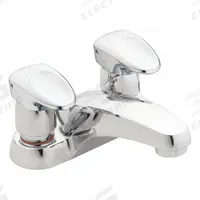 MOEN Low Arc Bathroom Faucet: M-Press, Centerset, Brass, Chrome Finish, 0.5 gpm Flow Rate, Spray (MPN 8886). Key specifications — Brand: MOEN; Series: M-Press; Includes: Bathroom Faucet.