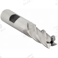 YG-1 Square End Mill: High Speed Steel, 4 Flute, 1/2" Mill Dia, 1-1/4" LOC, 3-1/4" OAL (MPN 04071)