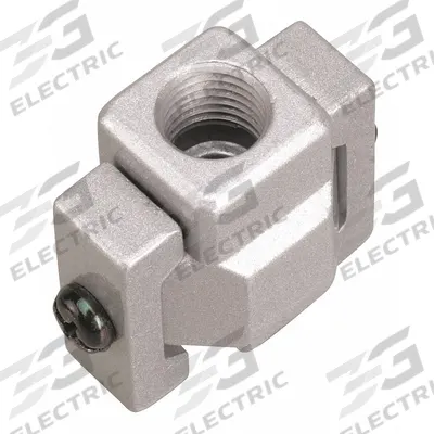 GROZ Pipe Adapter: 1/4 in NPT, Aluminum, Piping Adapter Series - Modular Connectors