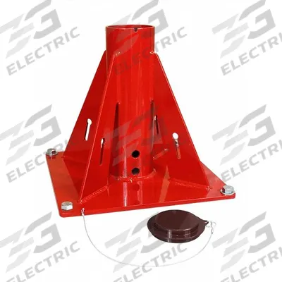 THERN Mounting Bases for Davit Cranes: Pedestal, Aluminum - Pedestal-Mount Bases