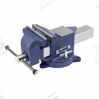 PALMGREN Bench Vise: Std Duty, Covered, 8 in Jaw Face Wd, 8 in Max Jaw Opening, 3 1/4 in Throat Dp (MPN 9629688). Key specifications — attr663938: PALMGREN; attr669112: Bolt Down Swivel Base.