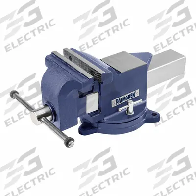 PALMGREN Bench Vise: Std Duty, Covered, 8 in Jaw Face Wd, 8 in Max Jaw Opening - Bench Vises