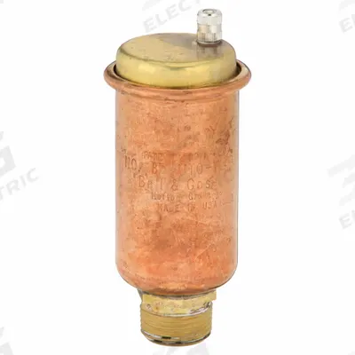 BELL & GOSSETT Air Vent: One Port, Top Port, 1/2 in FNPT, For Water, Brass Body, 150 psi Max. - Vertical-Discharge Air Vents