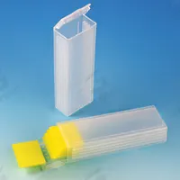 Lab Slide Mailer: Slides Holds Container, 5 Slides, Polypropylene, Blue (MPN 513061B). Key specifications — Brand: GLOBE SCIENTIFIC; Color: Blue; Holds Container Style: Slides; Material: Polypropylene.