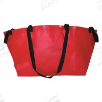 R&B FABRICATIONS Tote Bag: Vinyl, Red, 12,000 cu in Interior Volume, 22 in Lg, 26 in Wd, 21 in Ht (MPN RB-889-RD). Key specifications — Color: Red; Material: Vinyl; Brand: R&B FABRICATIONS.