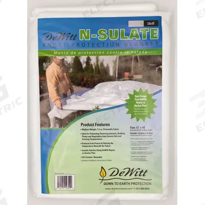 APPROVED VENDOR Plant Protection Fabric: 10 ft Overall Wd, 12 ft Overall Lg