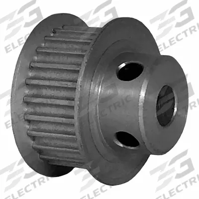Dayton Timing Pulley: Modified Curvilinear, Fixed, For GT Timing Belt Section - GT Section Fixed-Bore Timing Pulleys with Hub