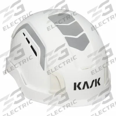 KASK Safety Helmet: White, Polyethylene, Front-Slots, KASK America, Solid - Work-at-Height, Vented Climbing Helmets (Type 1, Class C)