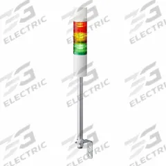 PATLITE Tower Light Assembly: 3 Tier, Sounder Tier Included, IP54, Amber/Green/Red, Direct Wire (MPN LR5-301LJBW-RYG). Key specifications — Manufacturer Part Number: LR5-301LJBW-RYG; Brand: PATLITE; Operating Voltage: 12V DC; Light Tier Color: Green.