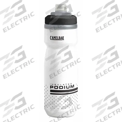 CAMELBAK Water Bottle: 21 oz Capacity, White, Polypropylene, BPA-Free, 9 3/8 in Overall Ht - Insulated Plastic Squeeze Bottles