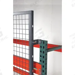 WIRECRAFTERS Aisle Guard Offset Mounting Clip: 4 in x 4 in x 2 in, 10 ga, Steel, Powder Coated, Gray (MPN BR4PK). Key specifications — Brand: WIRECRAFTERS; Material: Steel; Includes Hardware: Yes; Finish: Powder Coated; Color: Gray.