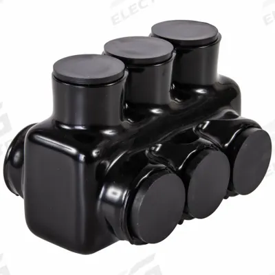 POLARIS Multitap Connector: 3 Port, Double-Sided Entry, 250 kcmil – 750 kcmil Wire Size - Dry-Location Double-Sided Entry Multitap Connectors