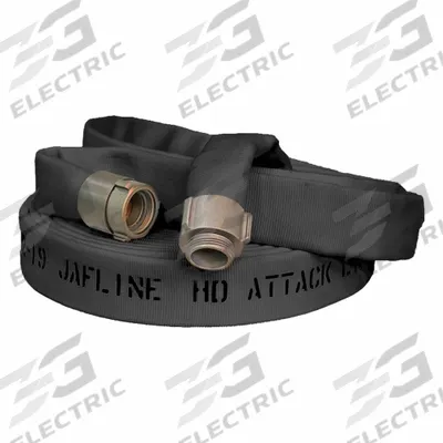 JAFLINE HD Fire Hose: Double Jacket, 1 3/4 in Hose Inside Dia, 25 ft Hose Lg, Polyester - Attack Fire Hoses