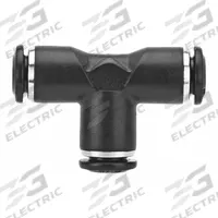 AIGNEP USA Push-Fit Tee Fitting: 5 mm OD x 5 mm OD x 5 mm OD Size, Nylon, 1 9/16 in Overall Lg (MPN 55230-5). Key specifications — Brand: AIGNEP USA.